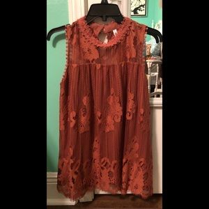 Xhilaration Coral Tank